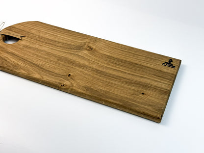 Platou lung din lemn masiv de stejar – handmade, finisat natural