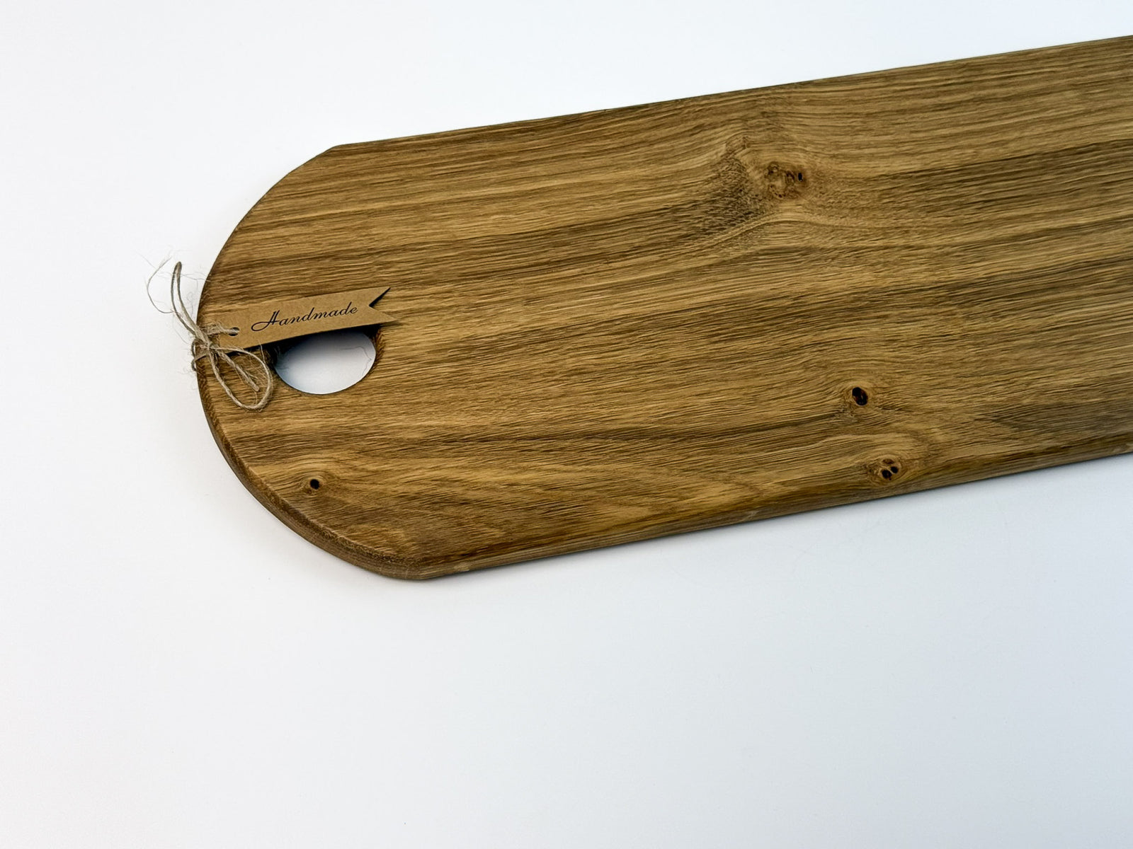 Platou lung din lemn masiv de stejar – handmade, finisat natural
