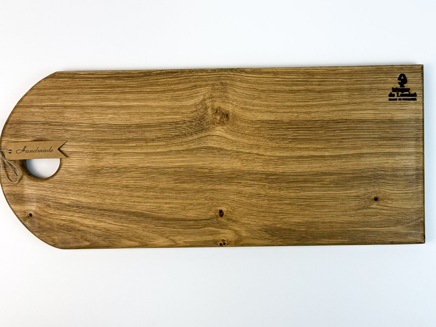 Platou lung din lemn masiv de stejar – handmade, finisat natural