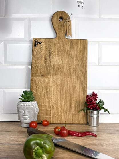 Platou din lemn masiv de stejar handmade – Mugur de Lumină