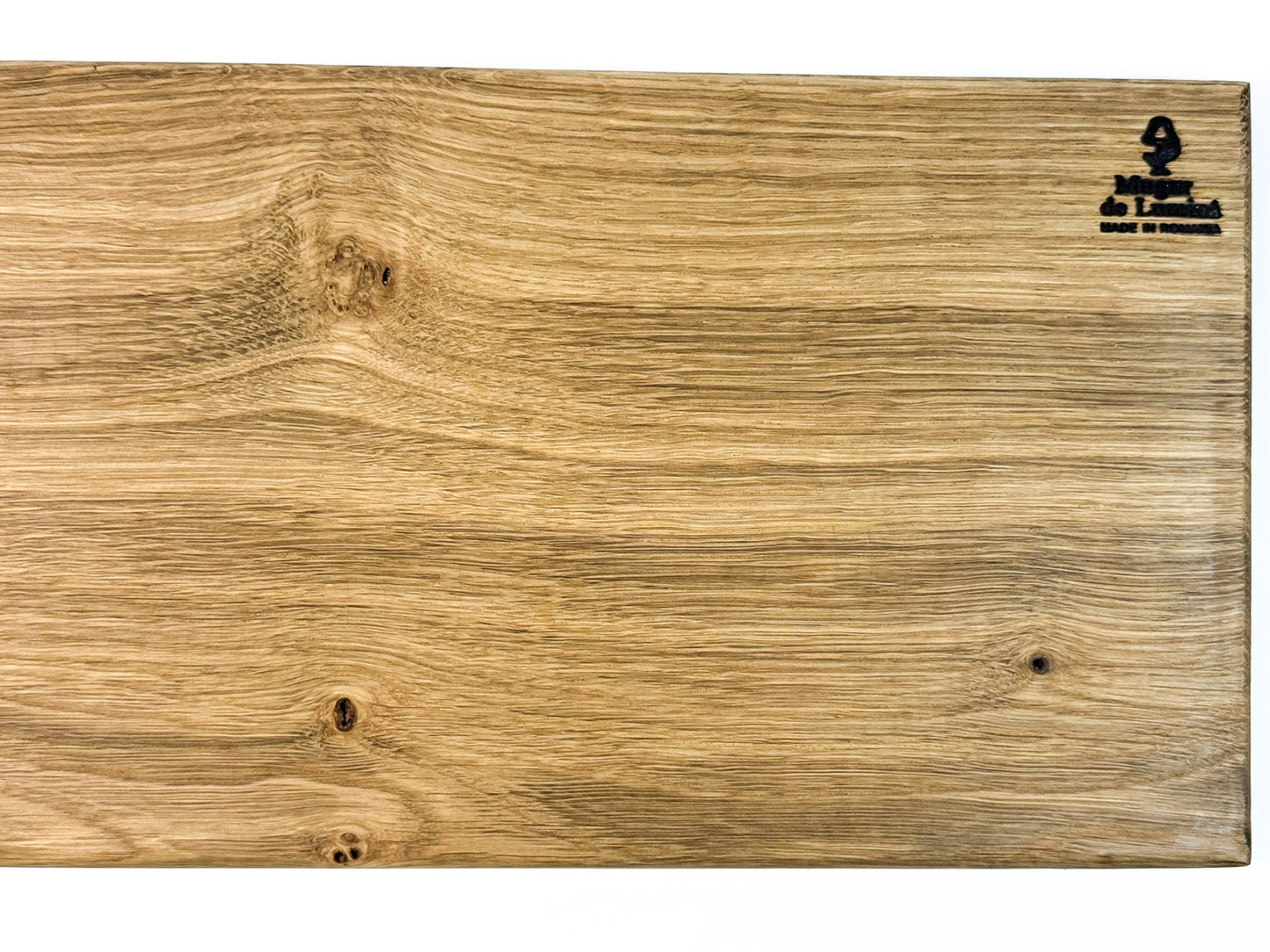Platou lung din lemn masiv de stejar – handmade, finisat natural