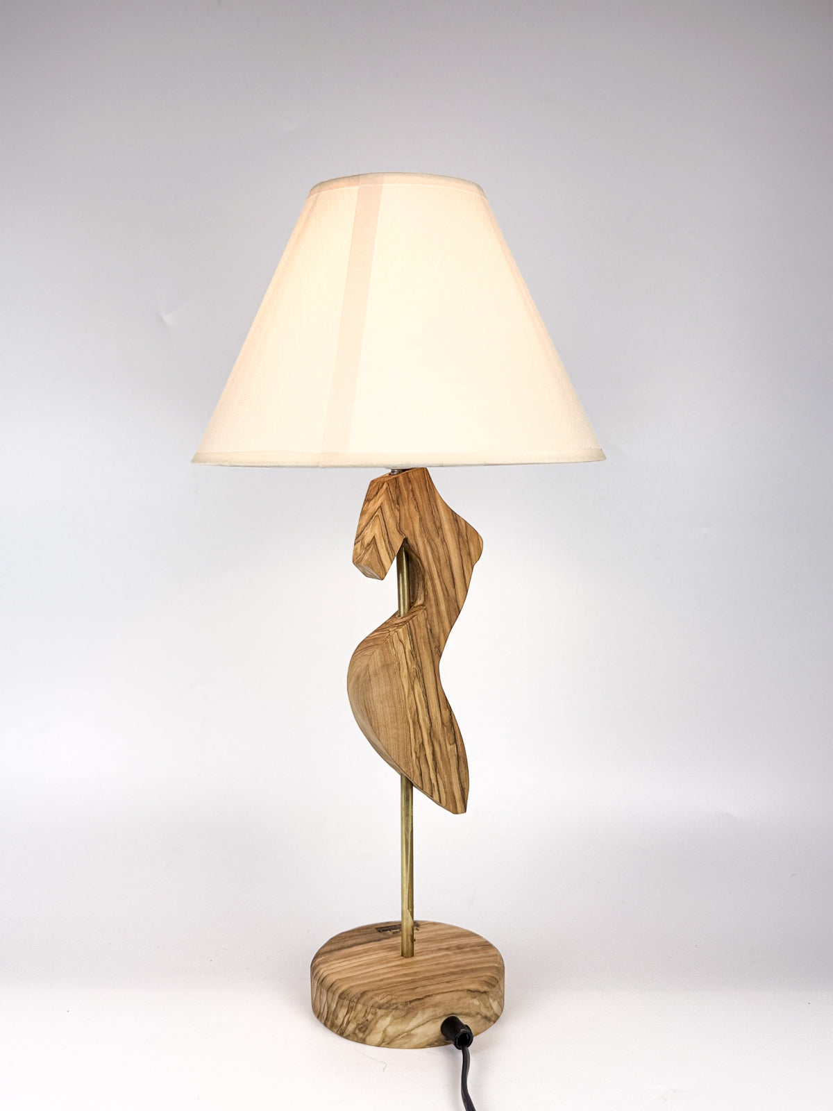 Lampă decorativă „Smaranda” din lemn de măslin – handmade