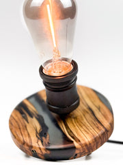 Lampa decorativa din lemn de maslin