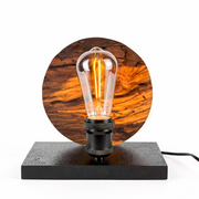 Lampă handmade „Amurg” din lemn de măslin – Mugur de Lumină România