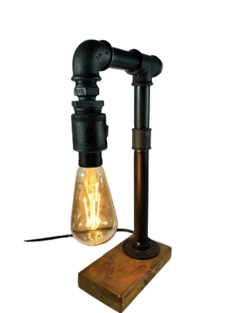 lampa-industriala-minimalista-tevi-metalice-lemn-mugur-de-lumina