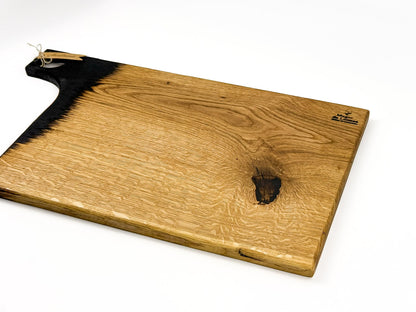 Platou de Servire din Lemn Masiv de Stejar – Handmade, Design Unicat