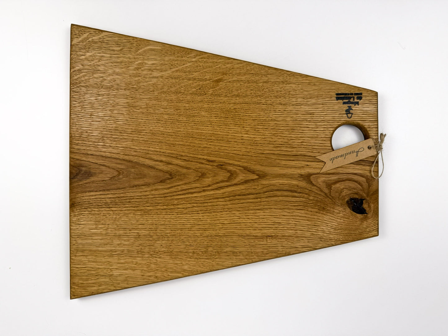 Platou de Servire din Lemn Masiv de Stejar – Handmade, Design Unicat