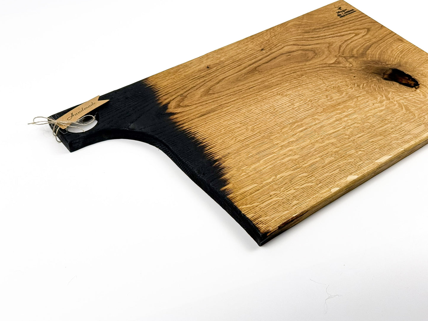 Platou de Servire din Lemn Masiv de Stejar – Handmade, Design Unicat