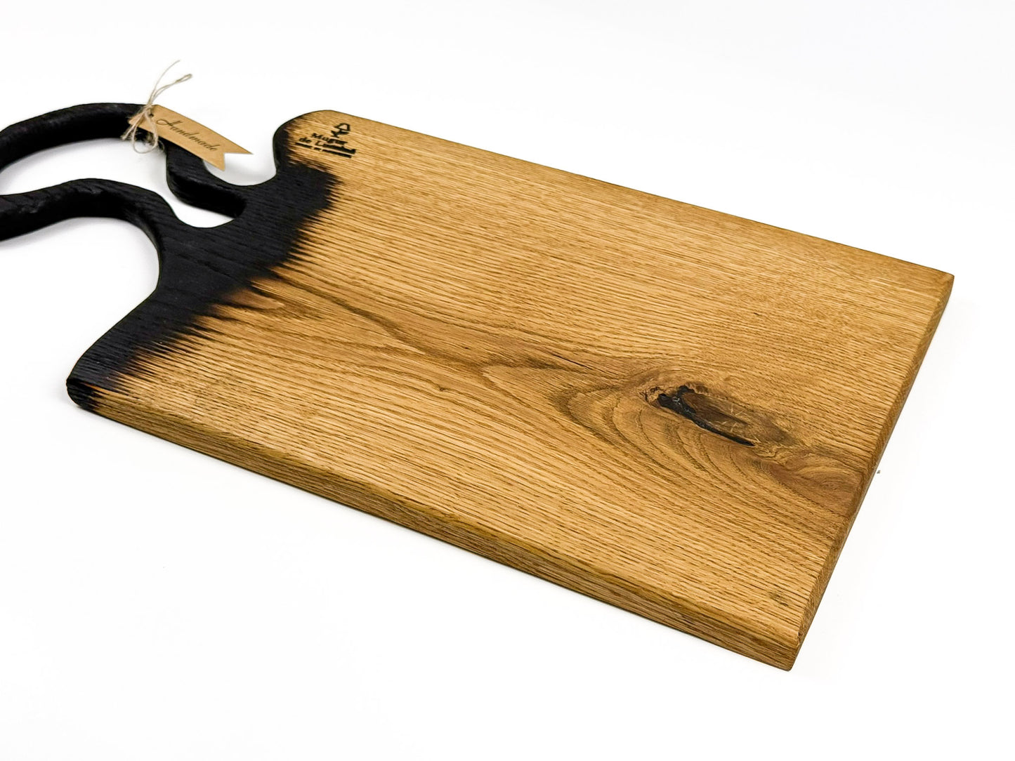 Platou de Servire din Lemn Masiv de Stejar – Handmade, Design Unicat