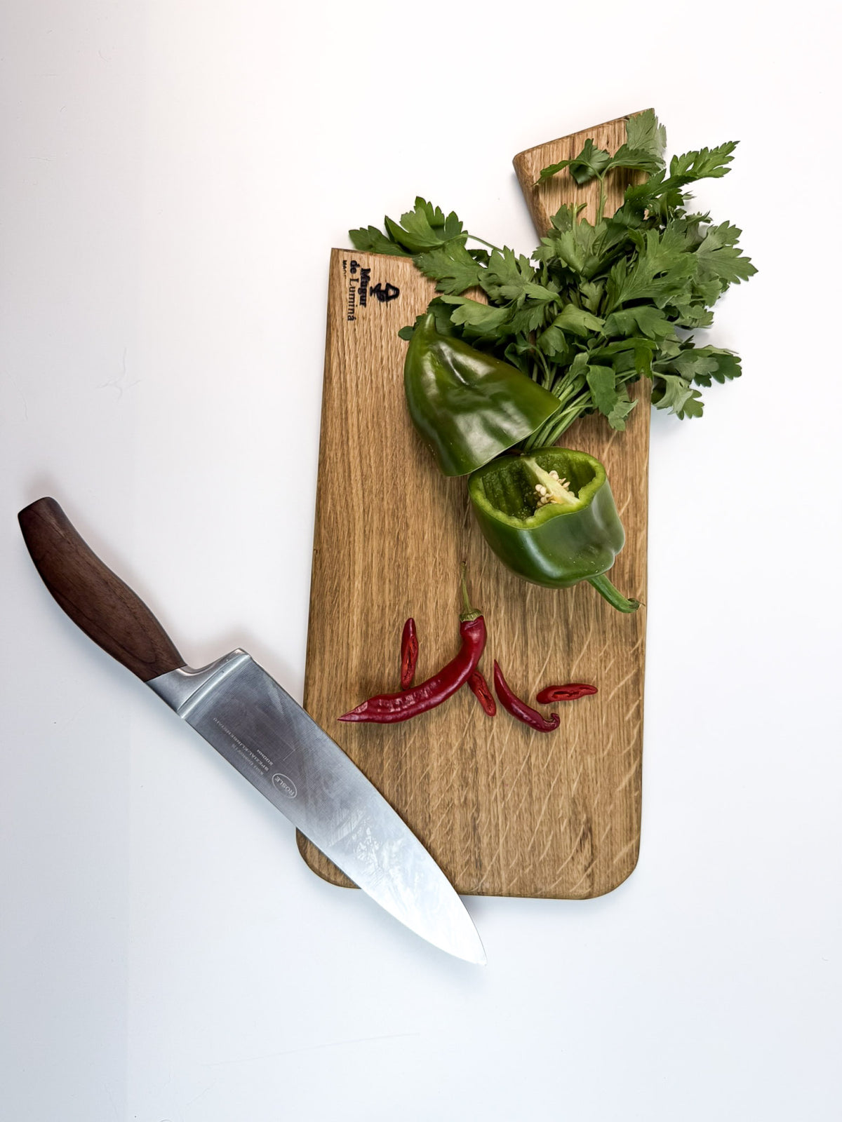 Tocător din lemn masiv de stejar – handmade, finisat natural
